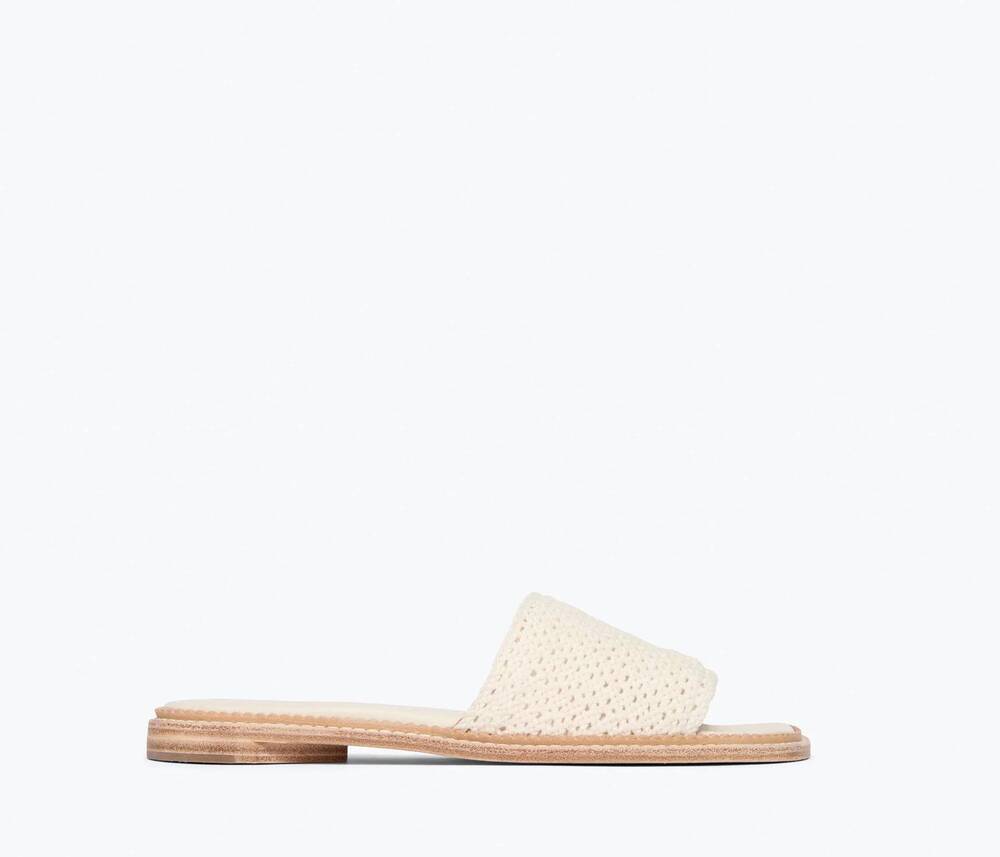 NEW FREDA SALVADOR women's juno crochet sandal in vanilla